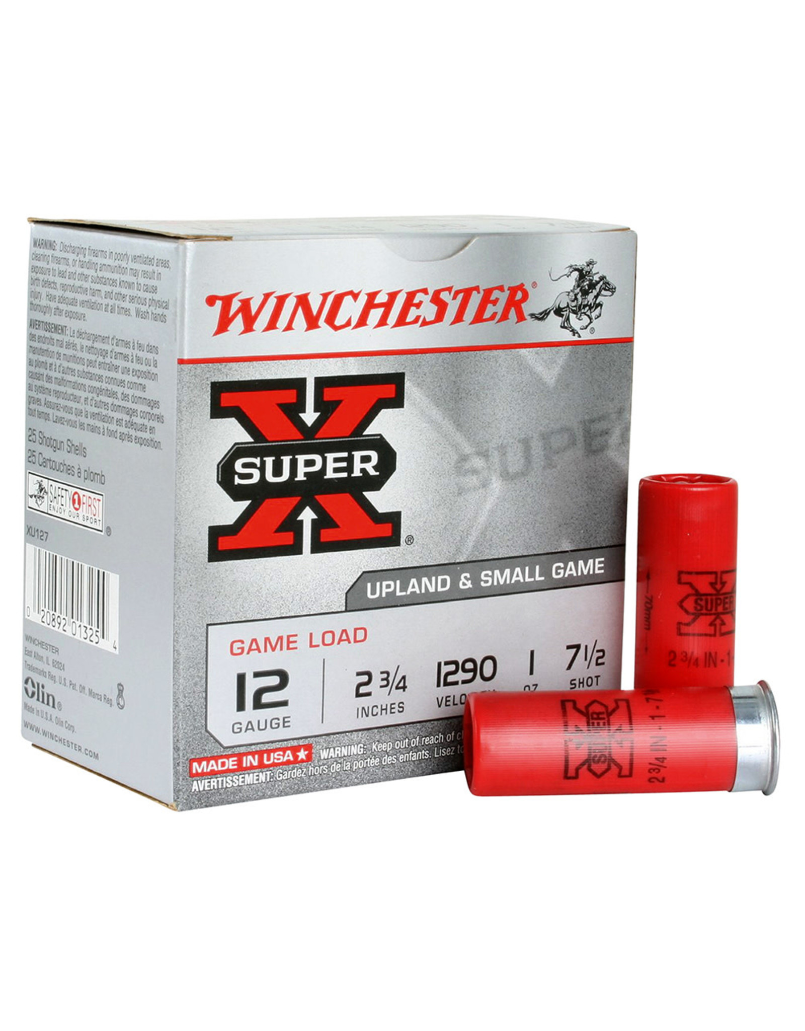 WINCHESTER AMMO Winchester 12ga 2-3/4" 1 Oz #7.5 1290 FPS - 25 Count