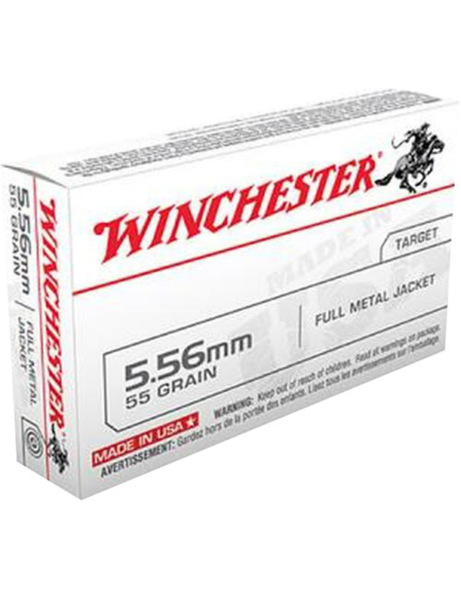 WINCHESTER Winchester 5.56 55 GR 3180 FPS FMJ - 20 Count