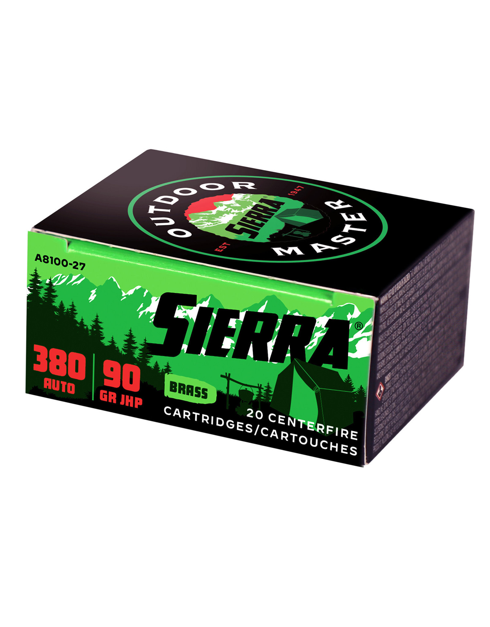 Sierra .380 ACP 90 Gr JHP - 20 Count