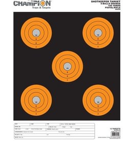 Champion Shotkeeper Large Bullseye Black & Orange - 12 Count