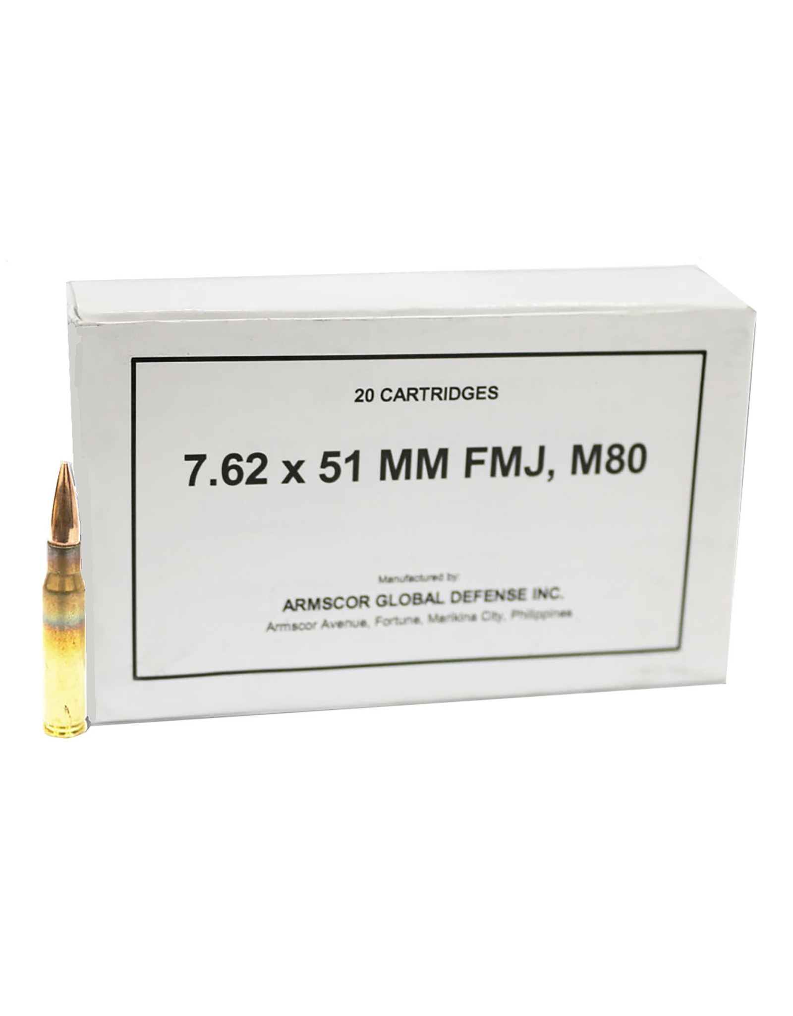 Armscor 7.62x51mm FMJ - 20 Count