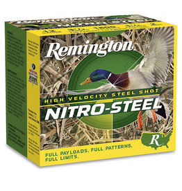 REMINGTON AMMUNITION Remington Nitro Steel 12 ga 2-3/4" 1-1/4 Oz #4 1275 FPS - 25 Count