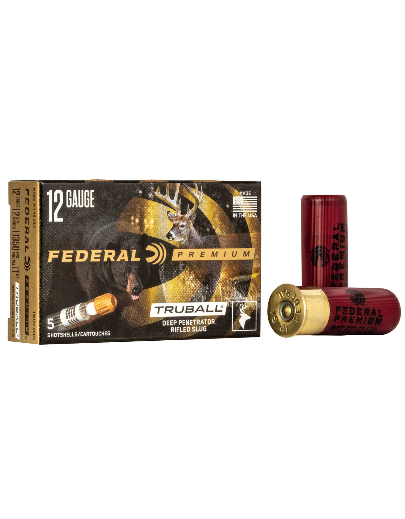 Federal Federal 12ga 2-3/4" 1 Oz  Rifled Slug 1350 FPS - 5 Count
