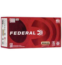 Federal 9mm Luger 115 Grain FMJ - 50 Count