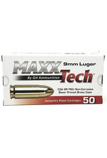 Maxx Tech 9mm 124 Gr FMJ - 50 Count