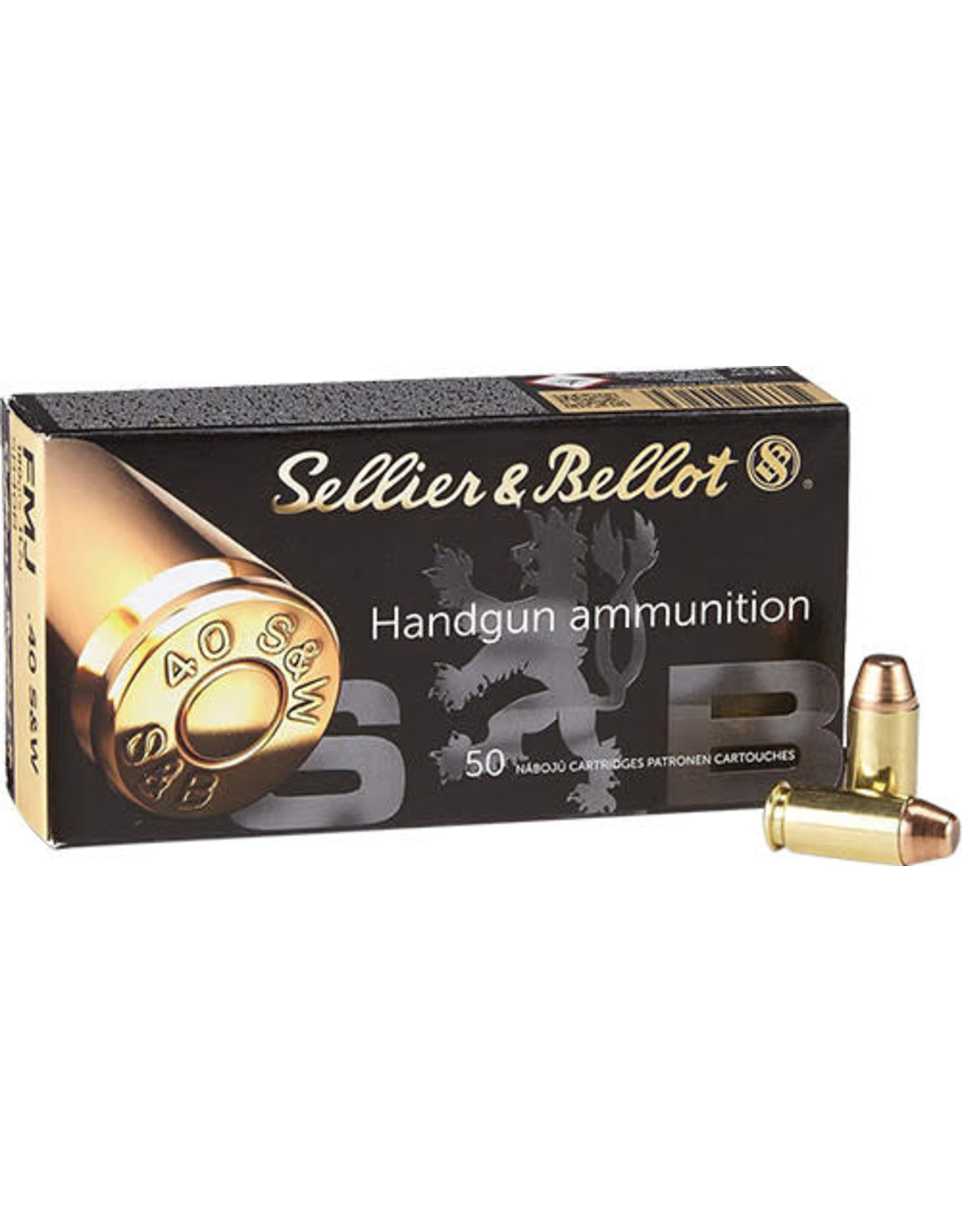 SELLIER & BELLOT S&B .40 S&W 180 Gr FMJ - 50 Count