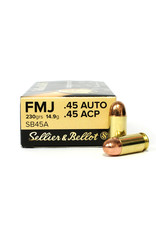MAGTECH Sellier & Bellot .45 ACP 230 GR FMJ - 50 Count