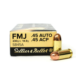 MAGTECH Sellier & Bellot .45 ACP 230 GR FMJ - 50 Count