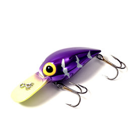 Brad's Brad's Wiggler - 3" - 3/8 Oz - Metallic Purple with Chartreuse Bill