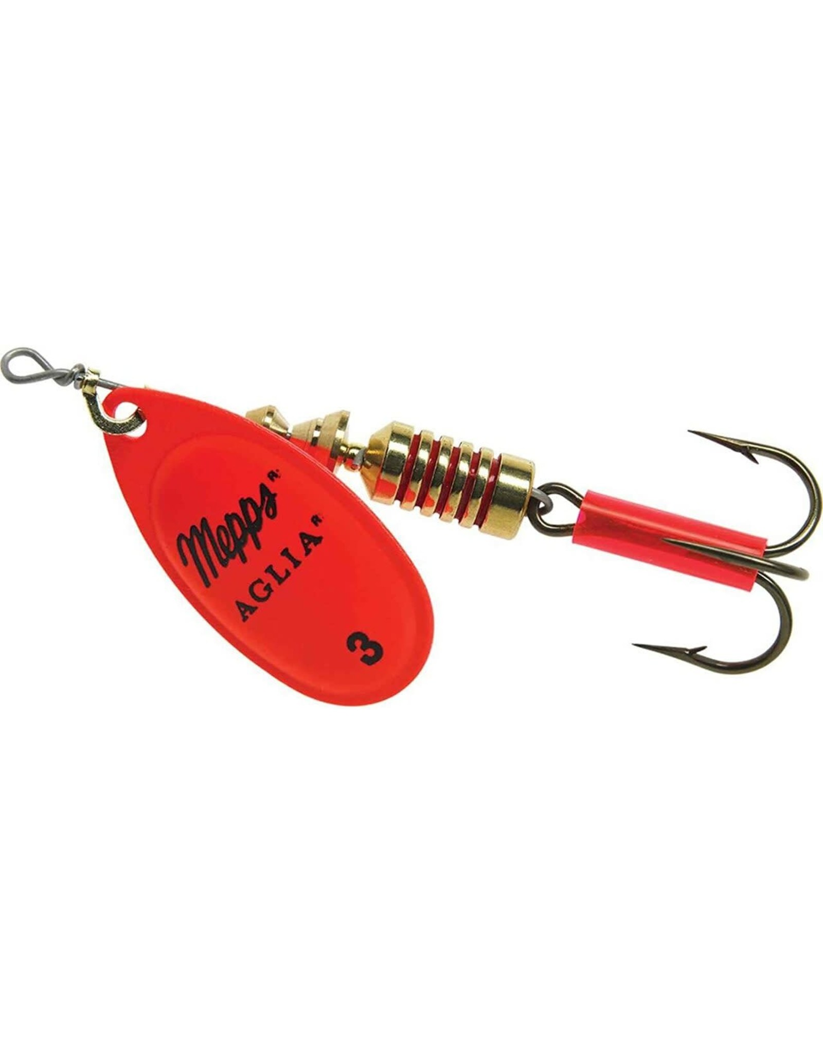 Mepps Mepps Aglia 1/4 Oz. Spinner - Hot Orange Blade