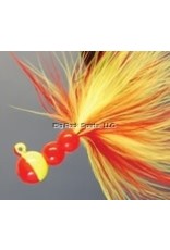 Hawken Hawken Beau Mac Marabou Jig 1/8 oz, 1/0 Hook - Chartreuse & Flame