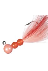 Hawken Hawken Beau Mac Marabou Jig 1/8 oz, 1/0 Hook - Peach & Red