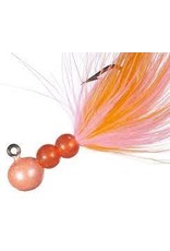 Hawken Hawken Beau Mac Marabou Jig 1/8 oz, 1/0 Hook - Pink & Pearl Orange