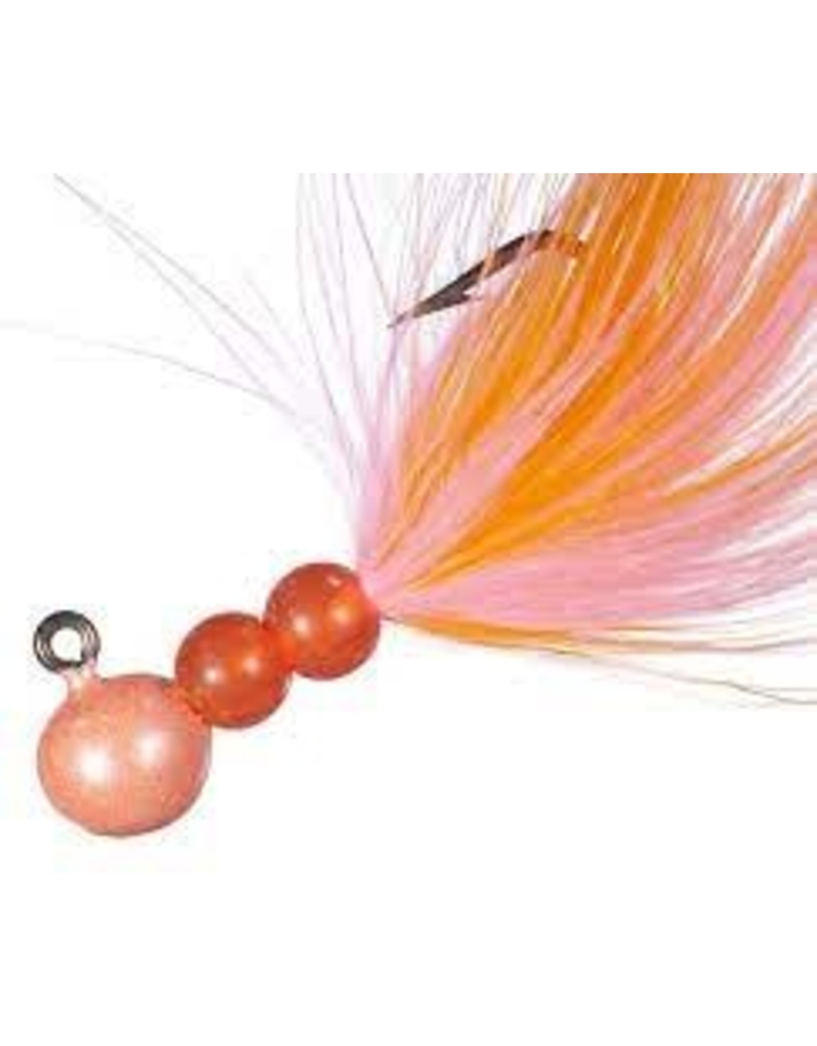 Hawken Hawken Beau Mac Marabou Jig 1/8 oz, 1/0 Hook - Pink & Pearl Orange