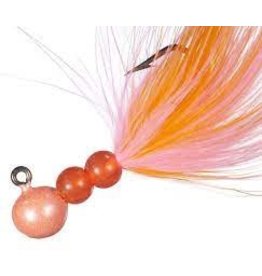 Hawken Hawken Beau Mac Marabou Jig 1/8 oz, 1/0 Hook - Pink & Pearl Orange