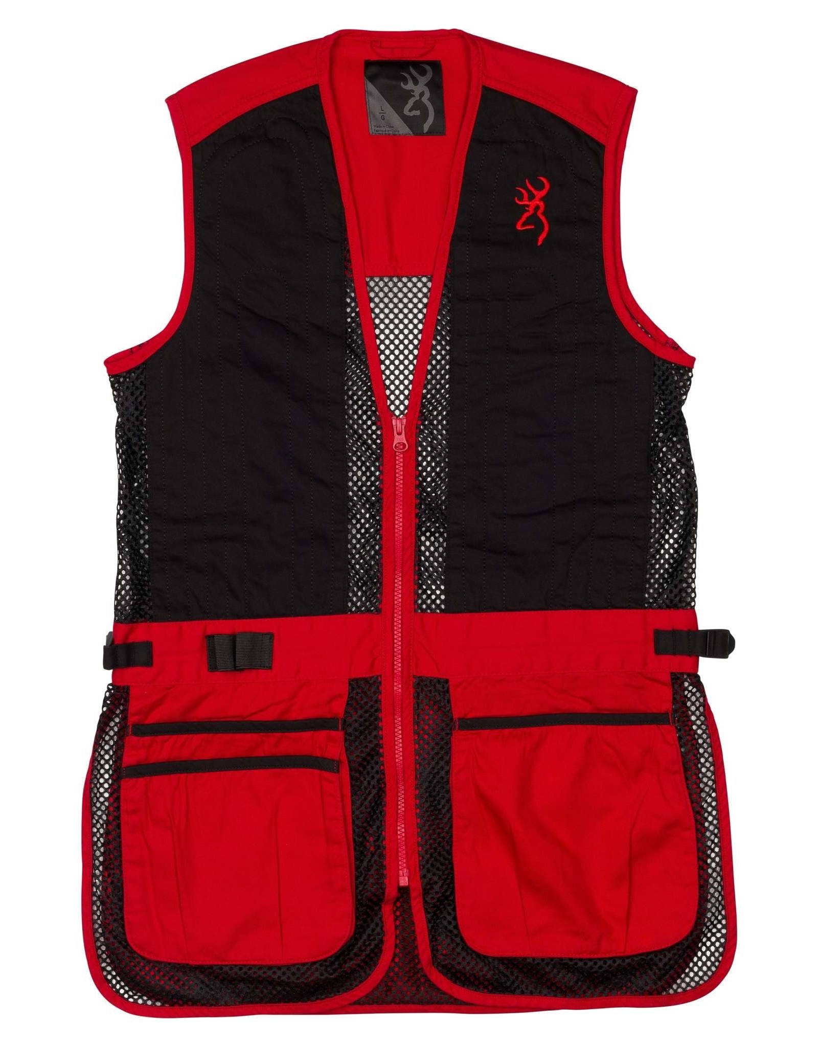 Browning Junior Trapper Vest - Red/Blk - MED