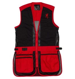 Browning Junior Trapper Vest - Red/Blk - MED