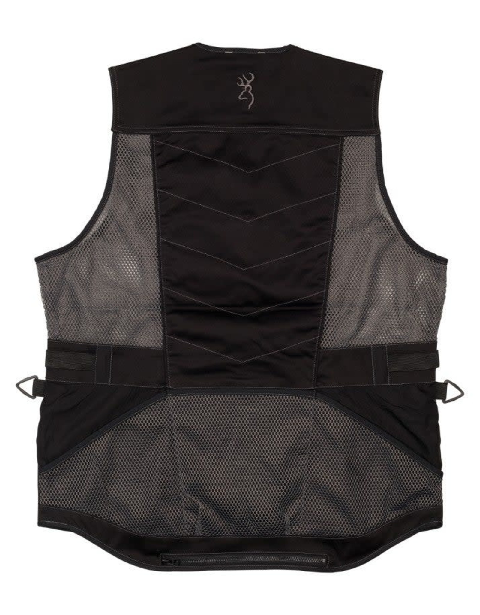 Browning Ace Shooting Vest Blk/Blk - XL - LEFT HAND