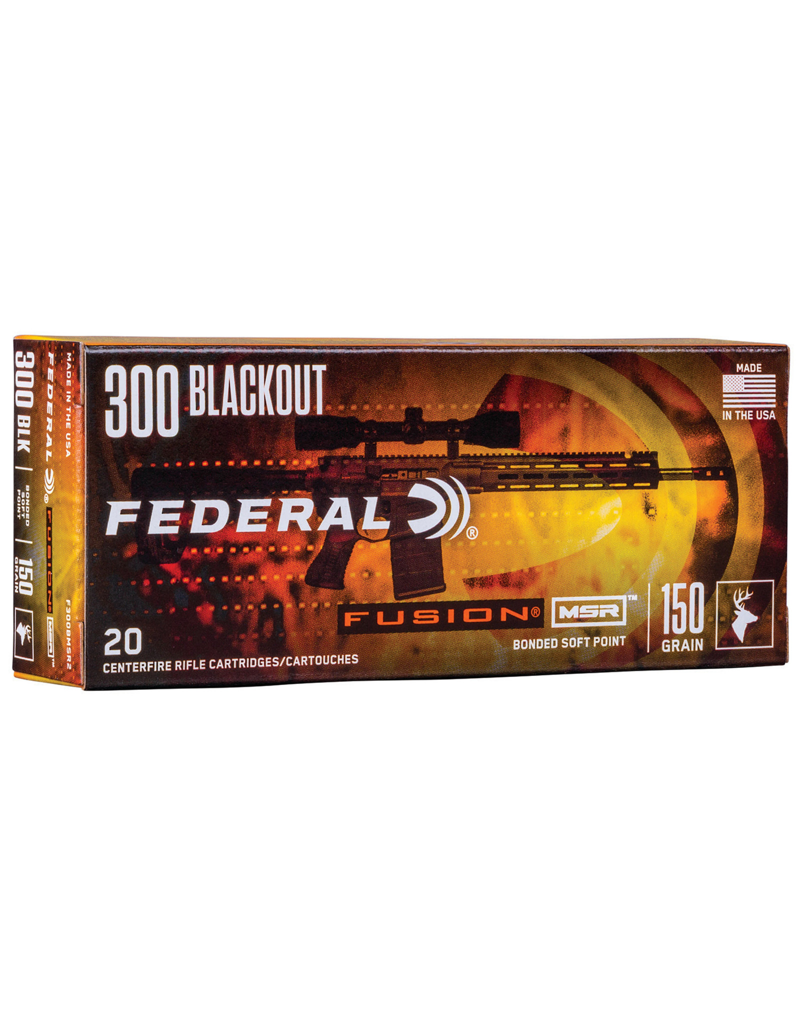 Federal Federal 300 Blackout 150 gr Bonded Soft Point - 20 Count