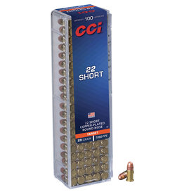 CCI CCI .22 Short 29 gr Copper Plated RN 1080 FPS - 100 Count