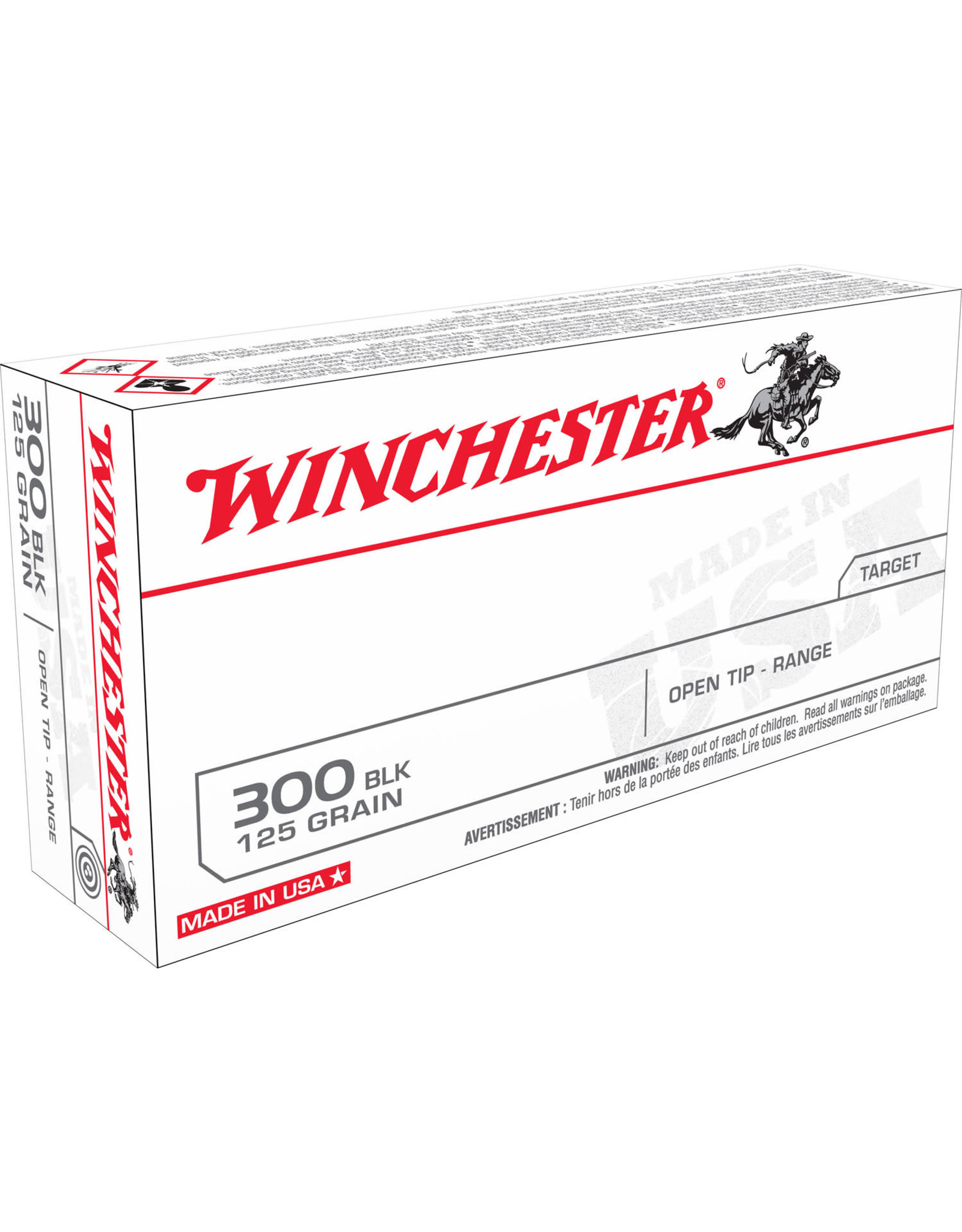 WINCHESTER AMMO Winchester .300 Blackout 125 Gr Open Tip - Range - 20 Count