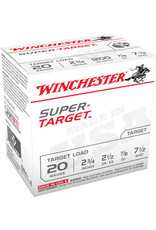 WINCHESTER AMMO Winchester Super Target 20 Ga 2-3/4" 7/8 Oz #7.5 1200 FPS - 25 Count