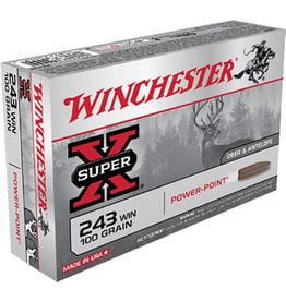 WINCHESTER AMMO Winchester .243 Win 100 Gr Power Point - 20 Count