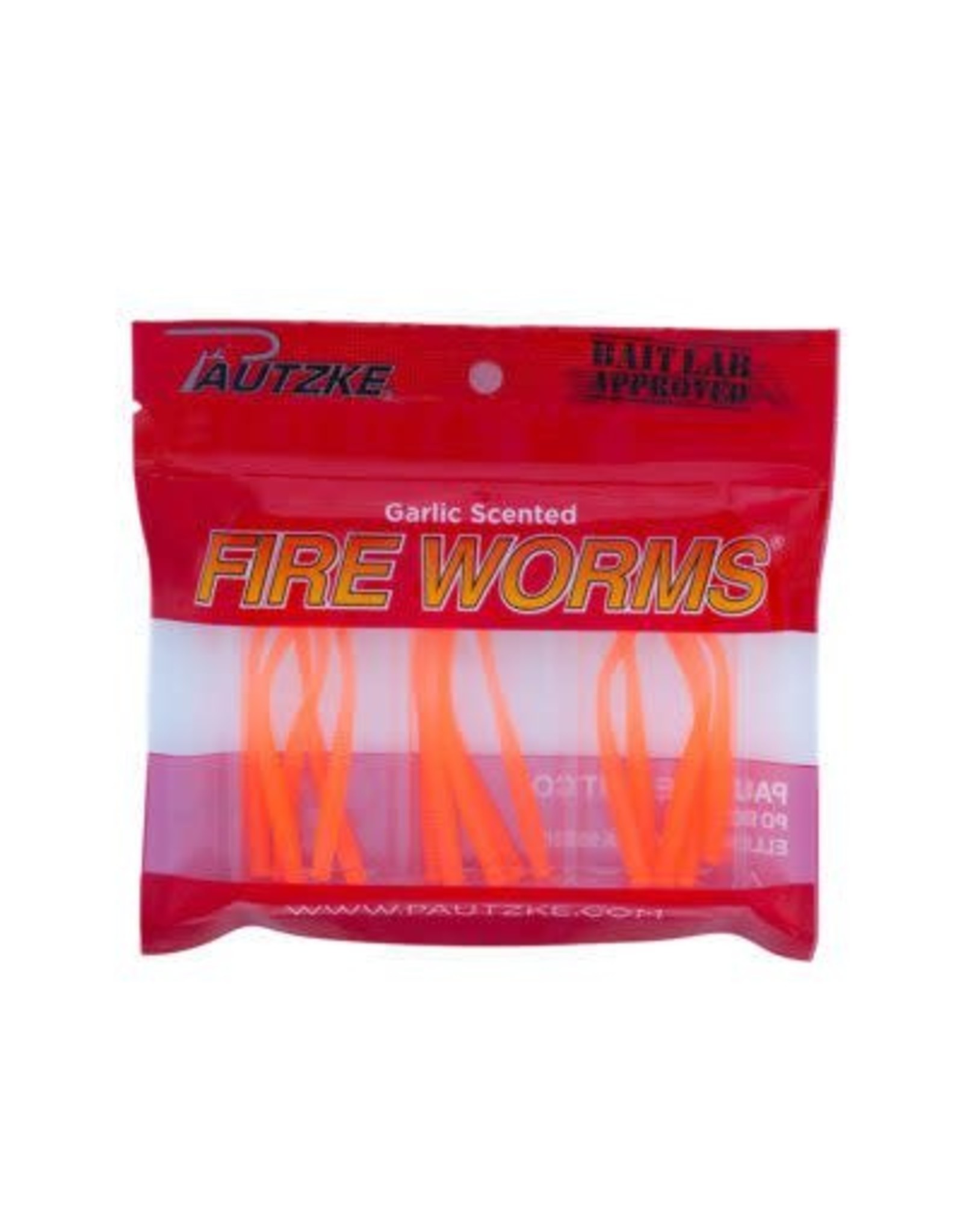 Pautzke Garlic Fire Worms - Orange - 15 Count