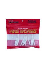 Pautzke Garlic Fire Worms - White - 15 Count