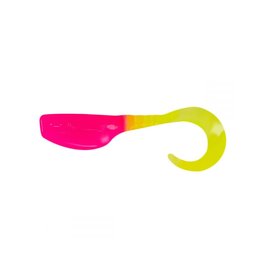 Leland Crappie Magnet - Slab Curly -  Pink & Chartreuse  - 12 Count