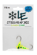 Lake Effect - UV Steelhead Jig - 1/16 Oz #6 - Lemon Lime - 2 Count