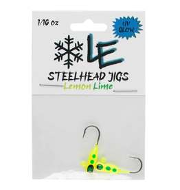 Lake Effect - UV Steelhead Jig - 1/16 Oz #6 - Lemon Lime - 2 Count