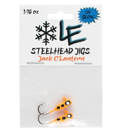 Lake Effect - UV Steelhead Jig - 1/16 Oz #6 - Jack O'Lantern - 2 Count