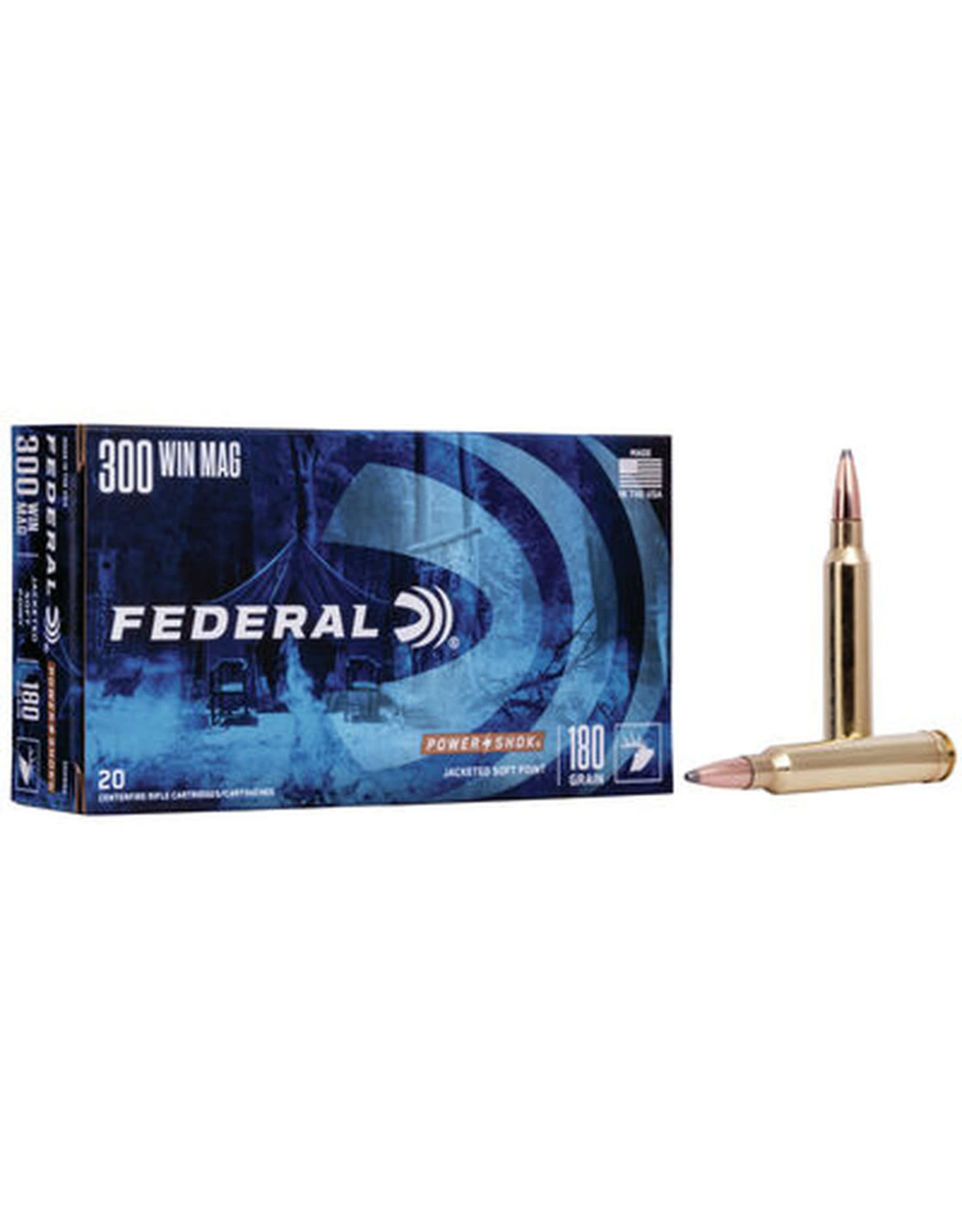 Federal Federal Power-Shok .300 Win Mag 180 Gr JSP - 20 Count
