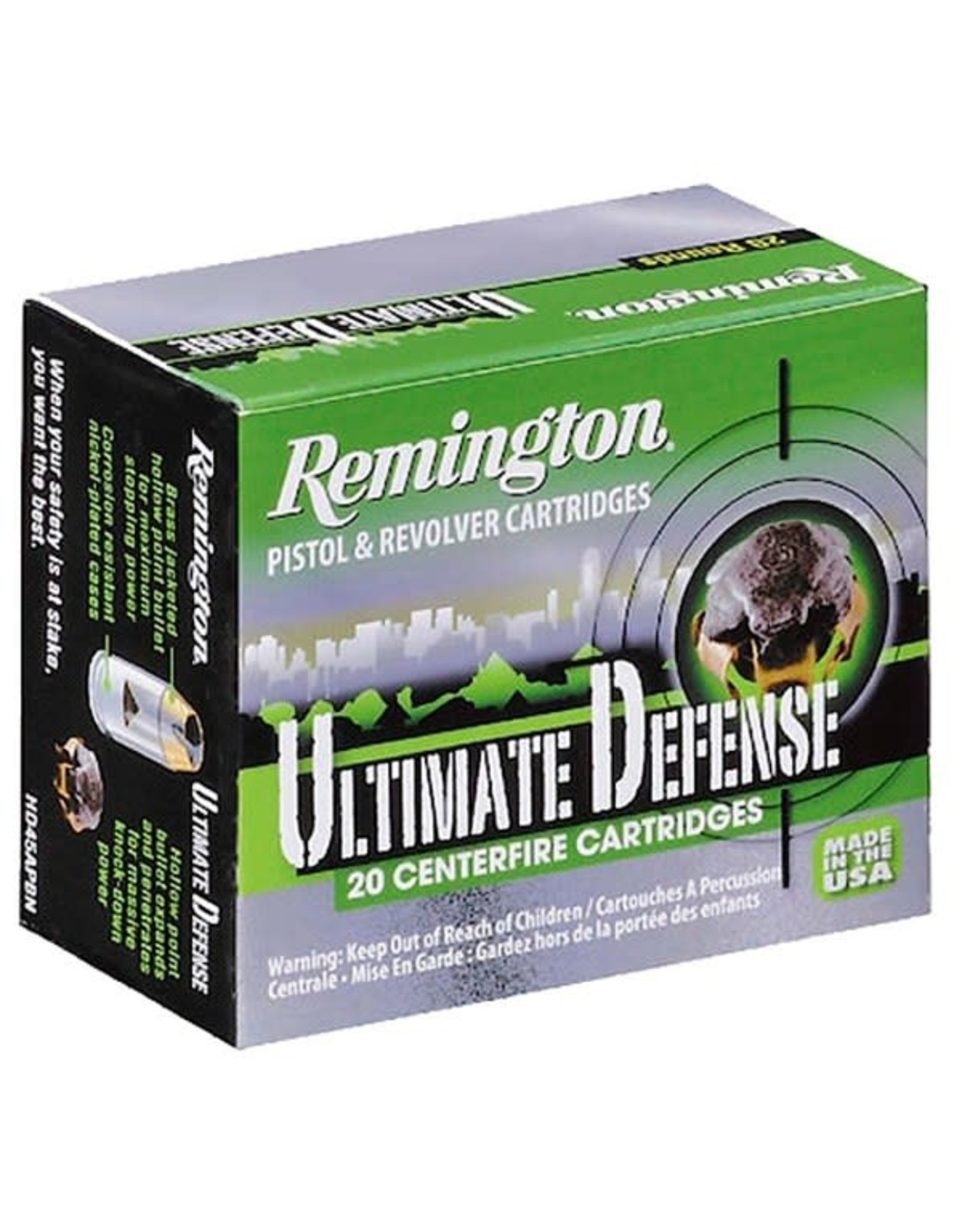 REMINGTON Remington Ultimate Def. .380 ACP 102 Gr BJHP - 20 Count