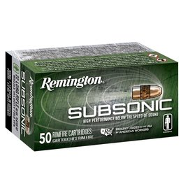 REMINGTON Remington Subsonic .22 LR 40 Gr Plated HP 1050 FPS - 100 Count