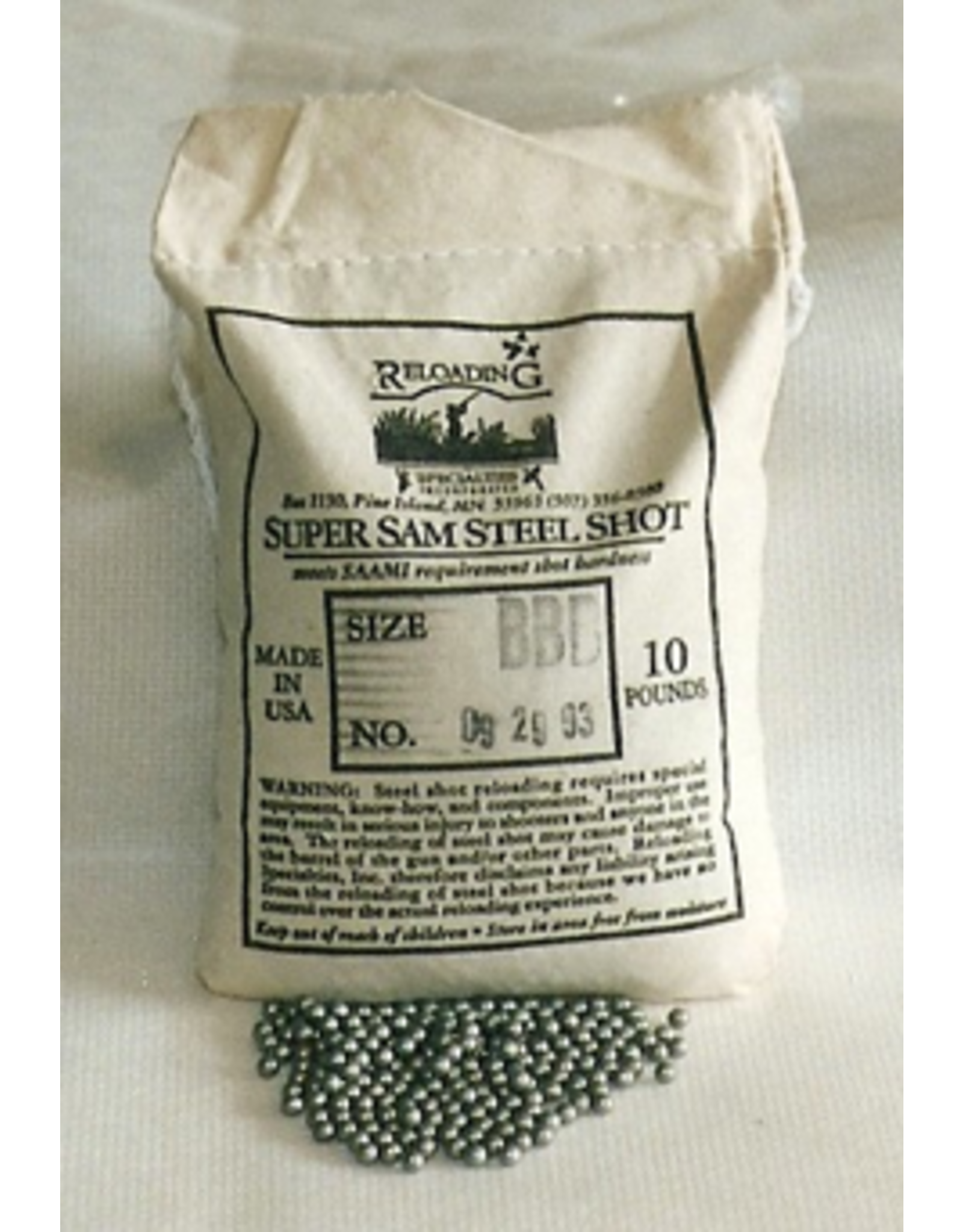 Super Sam Steel Shot #10 Sz. B