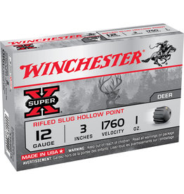 WINCHESTER AMMO Winchester Super-X Rifled Slug 12 Ga 3" 1 Oz 1760 FPS - 5 Count