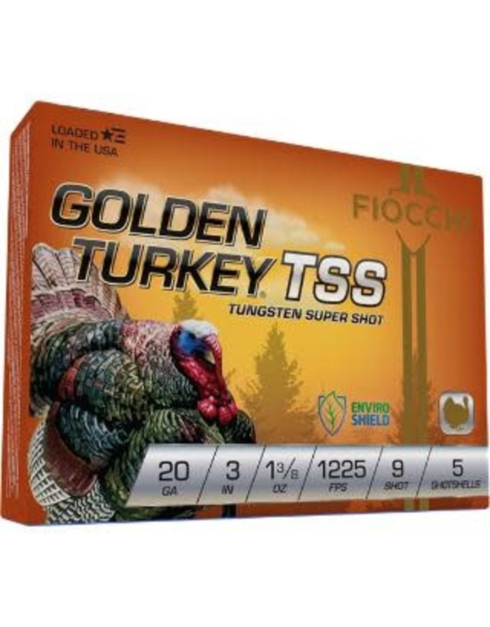 Fiocchi Golden Turkey TSS 20 Ga 3" 1-3/8 Oz TSS #9 - 5 Count