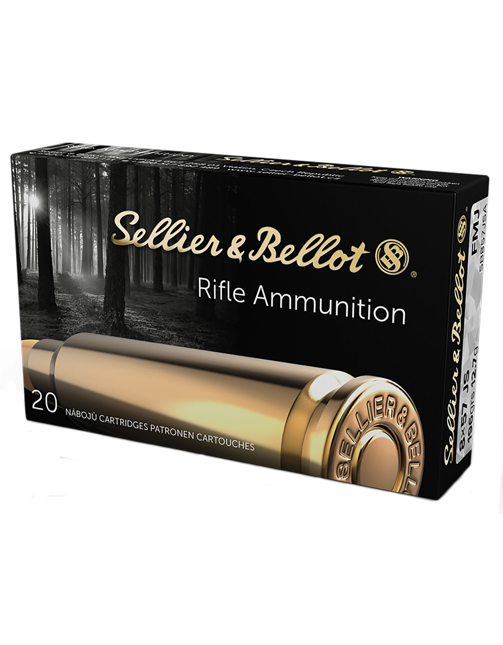 SELLIER & BELLOT S&B 8x57mm JS Mauser 196 Gr FMJ - 20 Count