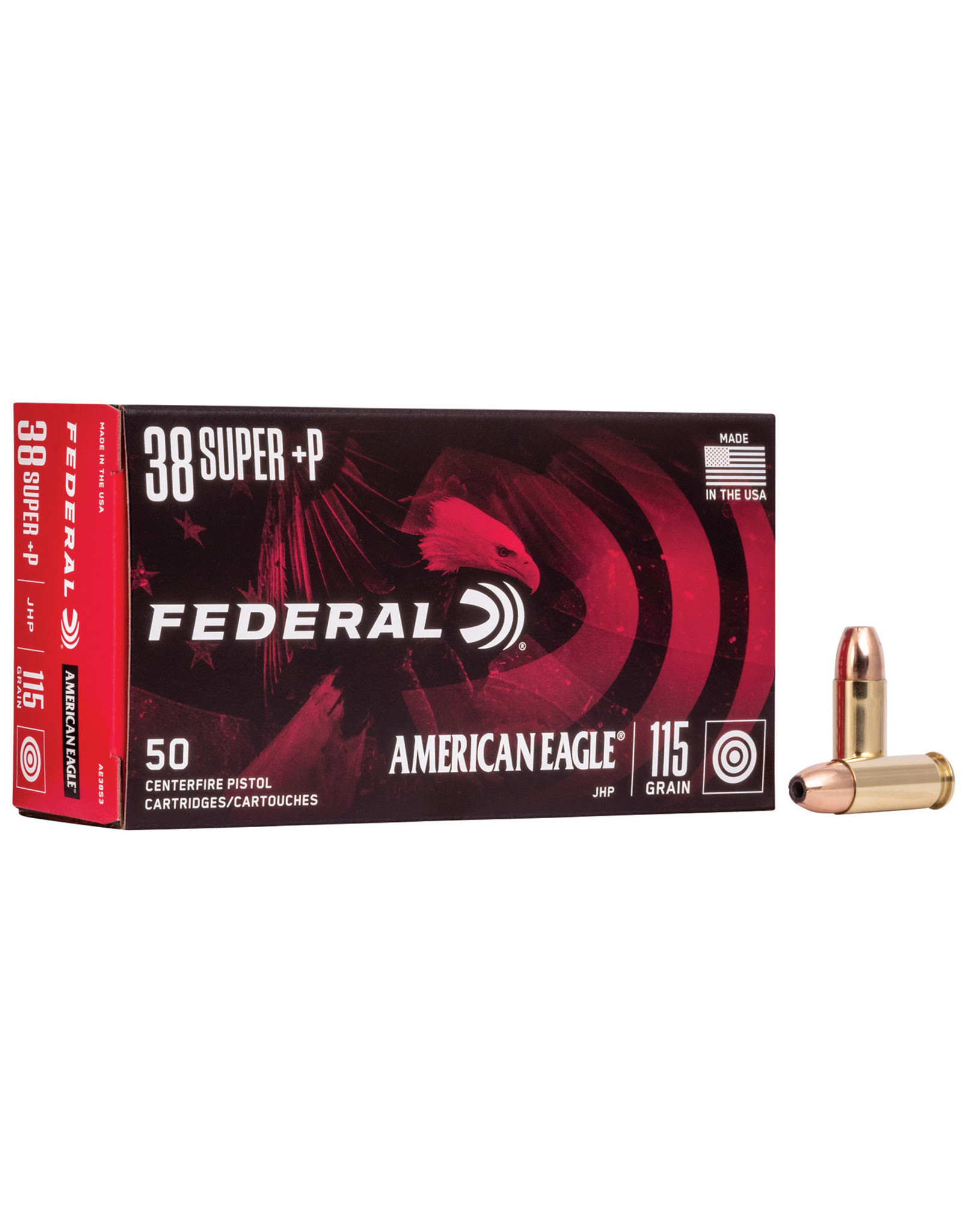 Federal Federal .38 SUPER + P 115 Gr JHP - 50 Count