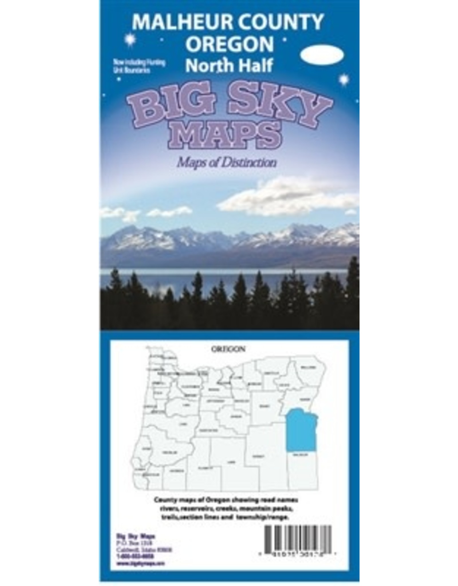 Big Sky Maps - Malheur County Oregon - North Half