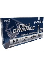 Fiocchi Field Dynamics 6.5 Creedmoor 129 Gr PSP 2820 FPS - 20 Count
