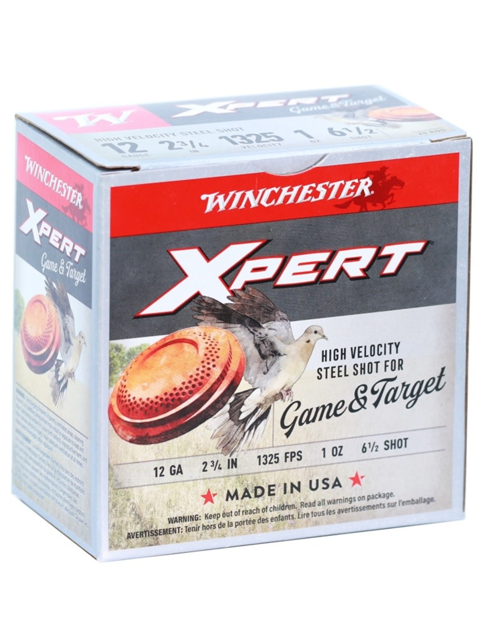 Winchester Xpert Game & Target Steel 12 Ga 2-3/4" 1 Oz #6.5 1325 FPS - 25 Count