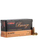 PMC Bronze .25 ACP 50 Gr FMJ 645 FPS - 50 Count