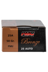 PMC Bronze .25 ACP 50 Gr FMJ 645 FPS - 50 Count