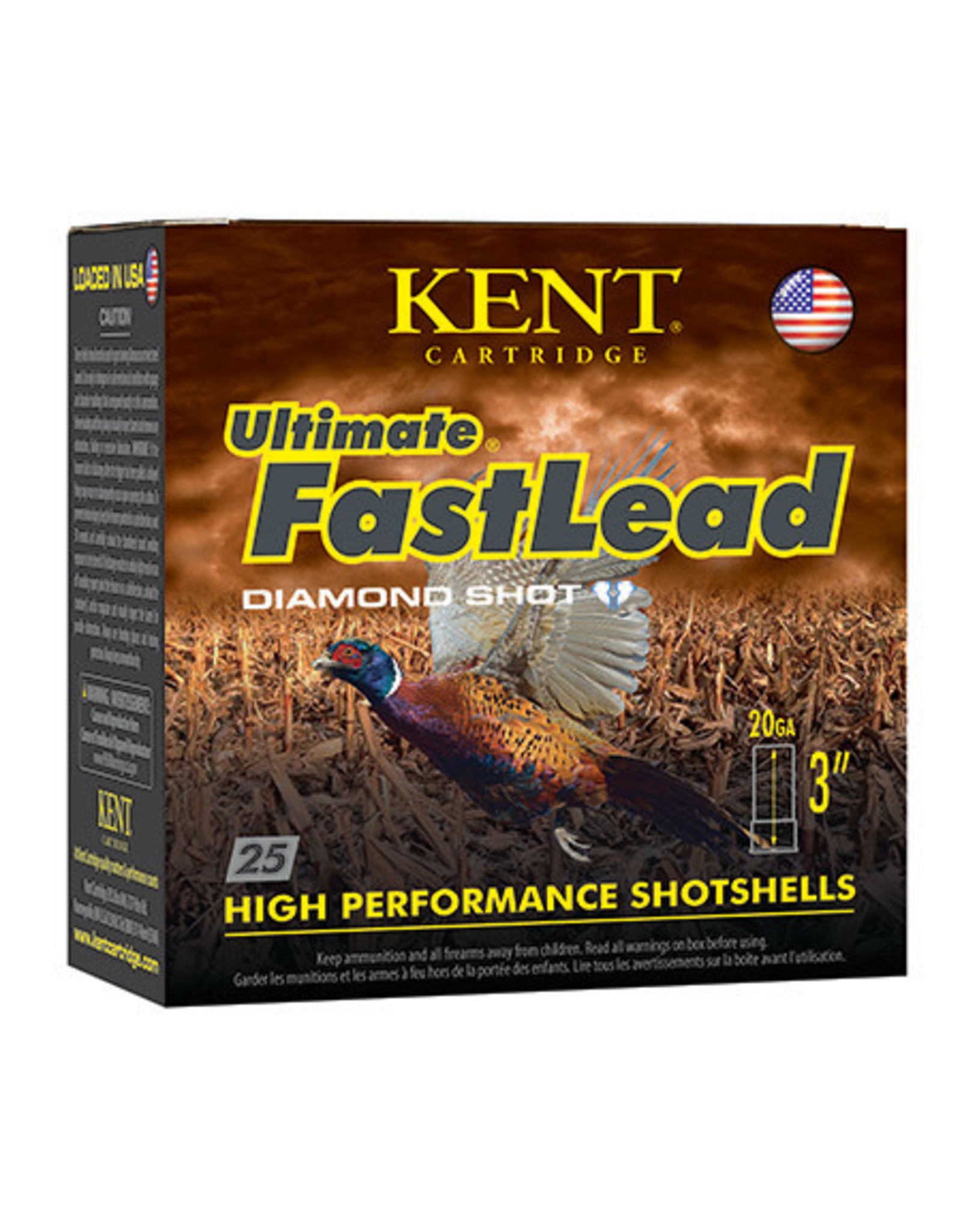 Kent Kent Fast Lead 20 Ga 3" 1-1/4 Oz #6 1300 FPS - 25 Count