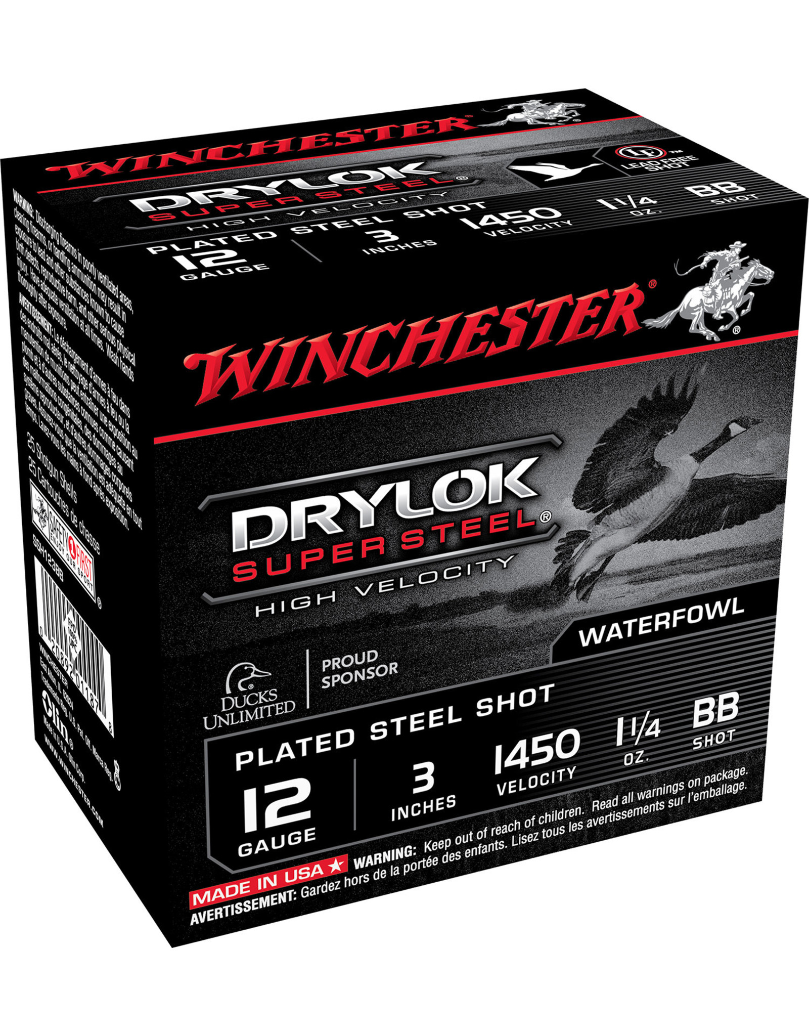 WINCHESTER Winchester Drylok Super Steel 12 Ga 3" 1-1/4 Oz #bb 1450 FPS - 25 Count