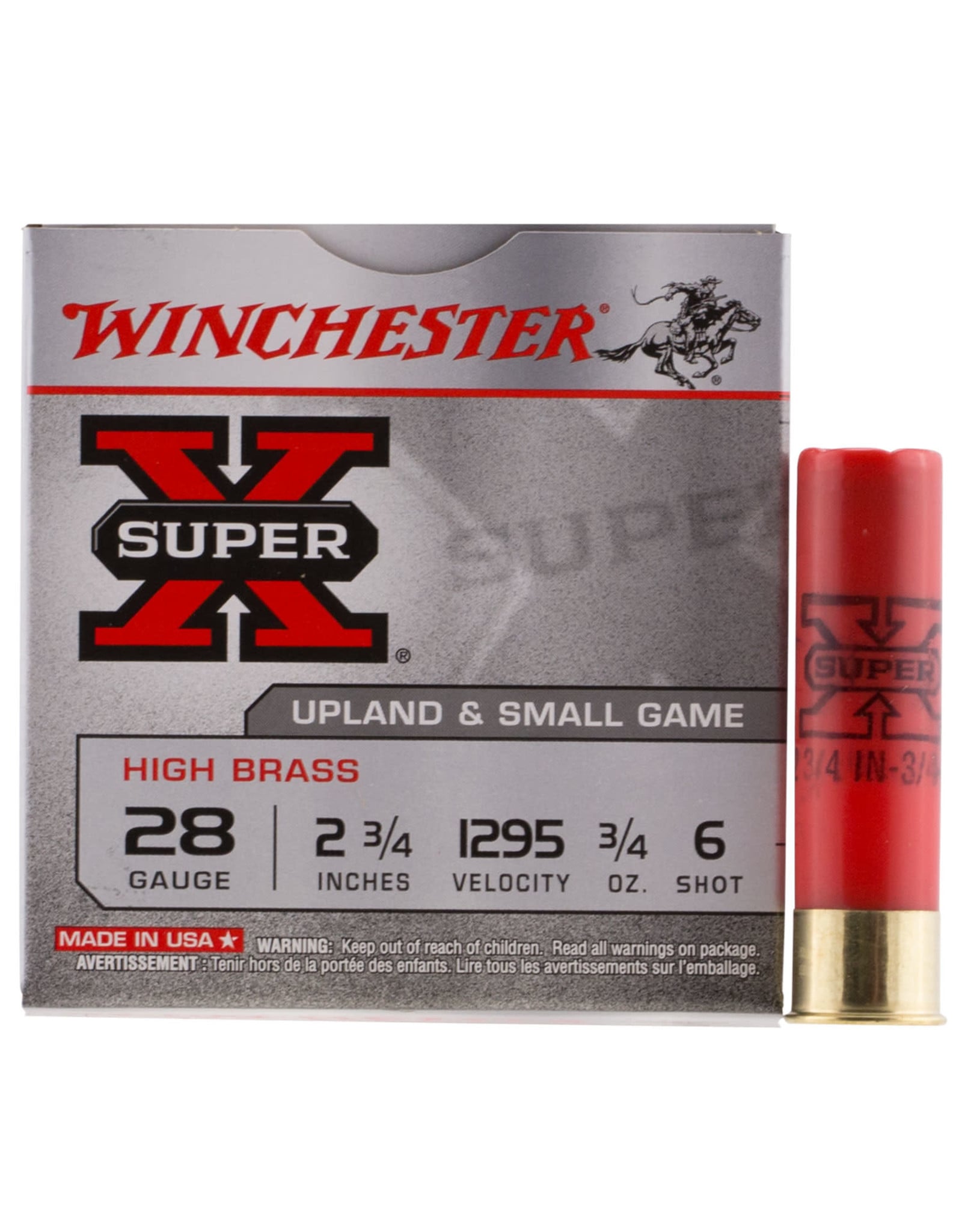 WINCHESTER Winchester 28 ga 2-3/4" 3/4 Oz #6 1295 FPS - 25 Count