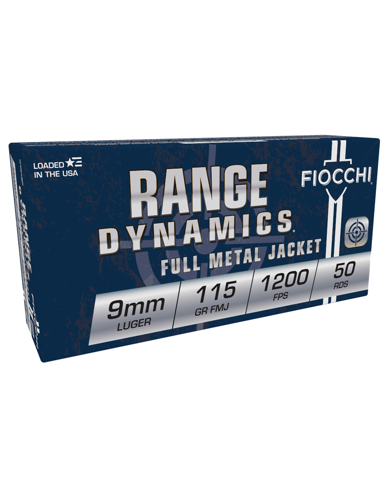 Fiocchi Fiocchi Range Dynamics 9mm 115 Gr FMJ - 50 Count